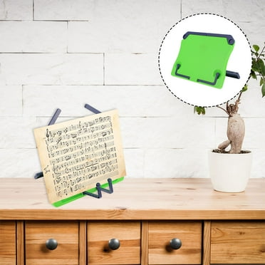 OUNONA Portable Folding Music Stand Adjustable Book Holder for Reading Desktop Music Sheet Stand for Musicians Students and Home Use