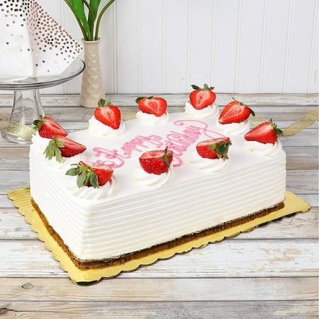 12 Pack Scalloped Cake Boards, 14 x 10 inches Rectangle Cardboard Cake ...