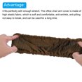 thumbnail image 4 of Unique Bargains Office Chair Arm Cover, 4Pcs Office Chair Armrest Covers Protectors Computer Chair Arm Rest Covers, Brown, 4 of 5