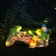 thumbnail image 3 of Estatuillas de rama de árbol de animales de resina adornos decoración de paisaje de jardín con luz Solar Hugtrwg Para estrenar, 3 of 9