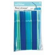 Evri Blue Green Flexi Straws