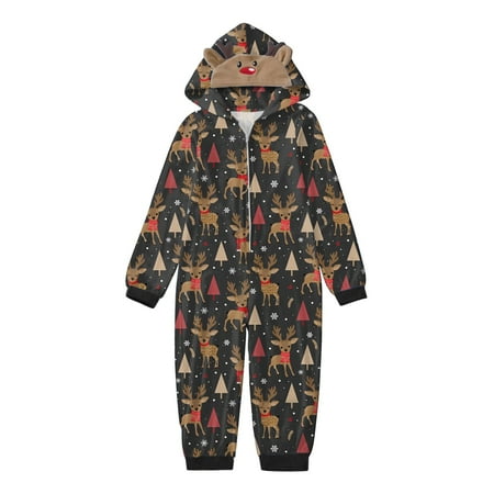 

Family Matching Outfits Long Sleeved Christmas Deer Plaid Print Long Sleeve Top And Pants Xmas Sleepwear Holiday Pajamas Matching Clothing Set