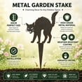 thumbnail image 2 of DefiDgd Halloween Theme Metal Yard Stake,Witch Hat Hollow-out Plug-in Iron Garden Stake for Halloween Garden Porch Patio Lawn Pathway Outdoor Courtyard Holiday Home Decoration(D), 2 of 8