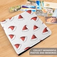 thumbnail image 4 of FORMRS 3 Ring Photo Album 4"x6" Self Adhesive Large Capacity PU Leather Cover, Cute Santa Hats Pattern, 4 of 8