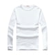 thumbnail image 1 of Sonducket Top básico para hombre, ropa interior cálida de manga larga con cuello redondo, Base para clima frío, ropa de Color sólido, Jersey, Camisetas XXL Espesar blanco, 1 of 6