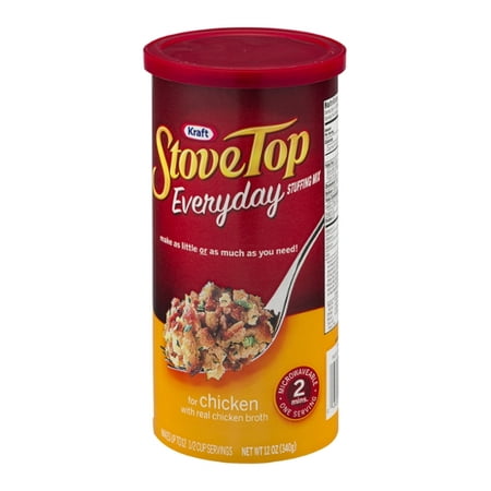 Stove Top Stuffing Mix for Chicken Canister, 12 OZ (Pack of
