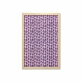 thumbnail image 1 of Floral Wall Art with Frame, Romantic Roses Continuous Violet Lilac Tones Pattern, Printed Fabric Poster for Bathroom Living Room, 23" x 35", Eggplant Mauve, by Ambesonne, 1 of 2