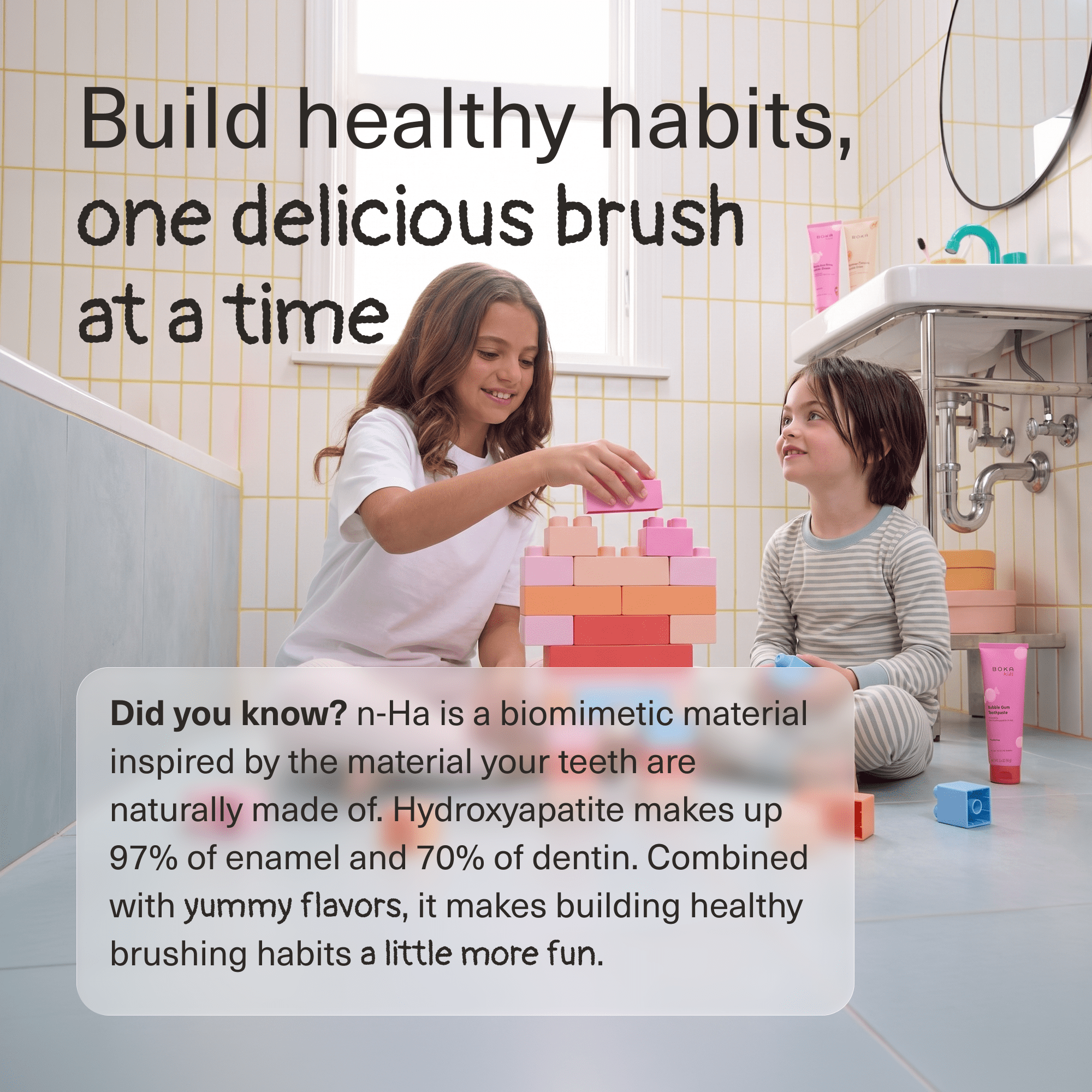 Boka Fluoride Free, Nano-Hydroxyapatite Kids Toothpaste, Bubblegum, 3.4oz