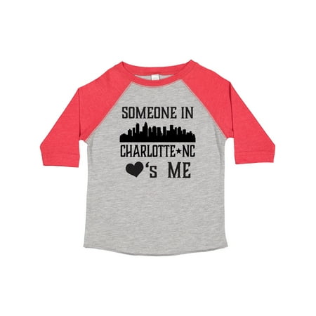 

Inktastic Charlotte North Carolina Someone Loves Me Gift Toddler Boy or Toddler Girl T-Shirt