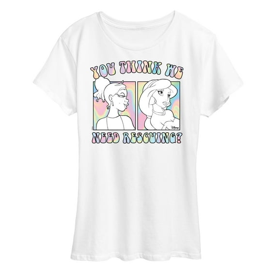 Disney Princess - You Think We Need Rescuing - Women's Short Sleeve Graphic T-Shirt