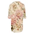 thumbnail image 5 of Womens T Shirt Elegant Comfort Printed Button Front Floral Pattern Beach Essentials for Women,Pink,L, 5 of 5
