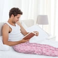 thumbnail image 5 of Honiee Breast Cancer Awareness5 for men - a sleek fusion of Straight Pajama Pants, versatile Lounge Pants, and cozy Sleepwear, all rolled into one-Medium, 5 of 6