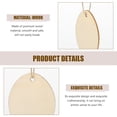 thumbnail image 6 of Wood Egg Ornaments, 40pcs Egg Shaped Cutouts Tree Pendant Crafts Egg Eggs Egg Wood Slices for Spring Party Decor 4* 5cm, 6 of 6