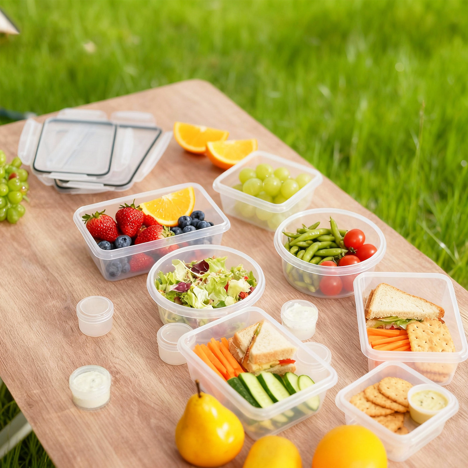 HONEIER 24 Pcs Food Storage Containers with Lids, Airtight & Leakproof Kitchen Storage Containers Set, BPA Free, Leak-Proof with Labels & Marker Pen