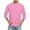 Pink, variant on Men /4 Sleeve T Shirts Comfortable Crewneck Solid Color Fit Tee Shirt Tops Pocket T Shirts XL