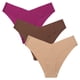 thumbnail image 1 of Conjunto de 3 piezas Braguitas de mujer Braguitas de algodón de seda helada sin marcas para mujer Borde de cintura en forma de V para mujer, 1 of 5