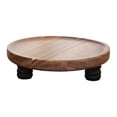 thumbnail image 1 of Soporte de pedestal de madera, bandeja decorativa, centro de mesa, portavelas, elevador de madera para botellas, dispensador de jabón, decoración de L, 1 of 8