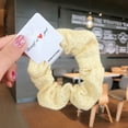 thumbnail image 2 of Women Solid Color Scrunchie Fashion Decorative Wool Scrunchie Ponytail Holder, 2 of 10