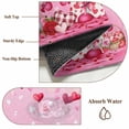 thumbnail image 6 of Large Area Rugs for Living Room Bedroom, Valentine's Day 8'x10' Rug Washable Carpet Runner Indoor Outdoor, Ombre Pink Gnomes Love Roses Romantic Non Slip Floor Mats Rug for Kitchen, Patio, 6 of 8
