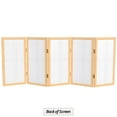 thumbnail image 2 of Red Lantern 2 ft. Short Desktop Double Cross Shoji Screen - Natural - 5 Panels, 2 of 8