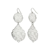 Sterling Silver Drop & Dangle Filigree Earrings