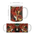 thumbnail image 4 of WIRESTER 11 Oz Ceramic Tea Cup Coffee Mug, Franz Marc The Fox, 4 of 7