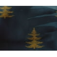 thumbnail image 3 of oneOone Georgette Viscose Fabric Christmas Tree Ikat Printed Fabric 1 Yard 42 Inch Wide, 3 of 3