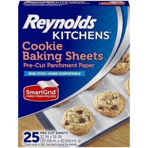 Bandejas para hornear galletas Reynolds Kitchens de papel pergamino, 600