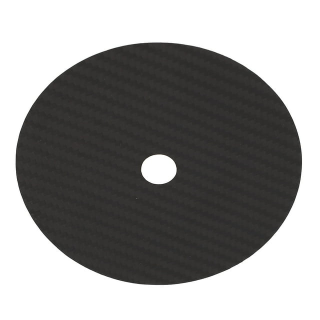 Carbon Fiber CD Tuning Pad, High Frequency Burr Reduction, Improved Signal Accuracy, Clearer Sound Quality, 0.2mm Thickness CD Mat, Suitable for Various CD Models, with Carbon