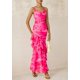 thumbnail image 5 of Vestido largo PRETTYGARDEN 2025 con estampado floral de verano para mujer, 5 of 9