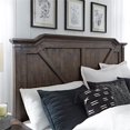 thumbnail image 2 of American Woodcrafters Farmwood Rustic Brown Wood King Panel Headboard, 2 of 7