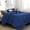 Navy, variant on Harkawon All Season Down Alternative Queen Comforter, Winter Warm Comforter Ultra Soft Quilted Duvet Insert with Corner Tabs, Wavy Box Stitched, Luxury Fluffy & Lightweight (Black, 88 x 88 inch)