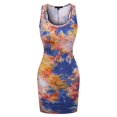 thumbnail image 6 of MixMatchy Women's Sleeveless Tie-dye Slim Fit Dress, 6 of 7