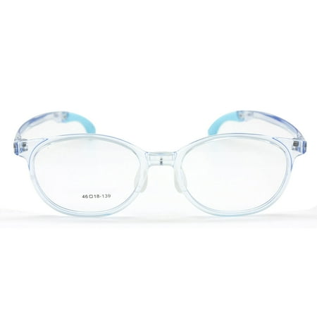 Children Optical Glasses Frame Oval Size 46 Adjustable Ear Lock Flexible TR90 Eyeglasses 6-10Y