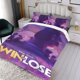 thumbnail image 3 of Ganar o Perder Conjunto de sábanas temático, trío de piezas, cómodo y amigable con la piel, diseño único, regalo de decoración para el hogar para familiares, amigos y fans,135cm *200cm, 3 of 6