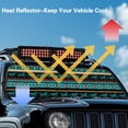 thumbnail image 4 of HUIACONG Sunshade Windshield for Wrangler TJ JK Windshield Sunshade Visor Mat for Jeep Wrangler TJ JK JKU 1996-2018 Sun Shade Screen Accessories Blue Aztec Tribal, 4 of 6