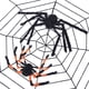 thumbnail image 4 of Wosthever Araña grande Decoración de Halloween para el hogar Bar Casa embrujada Telaraña Halloween Araña artificial Accesorios de seda Kits de decoración para fiestas vistoso 60cm, 4 of 6