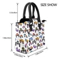 thumbnail image 2 of Lsque Cartoon Monster Trucks1 Pattern Leather Rivet Shoulder Bag – Elegant Genuine Leather & Microfiber PU Crossbody with Detachable Adjustable Strap, 2 of 5