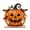488#D, variant on 2D Wooden Pumpkin Ghost Tabletop Standee, Sturdy Repeated Use Freestanding Compact Cutout, Festive Centerpiece Ornament for Shelf Mantel Indoor Halloween Party Display