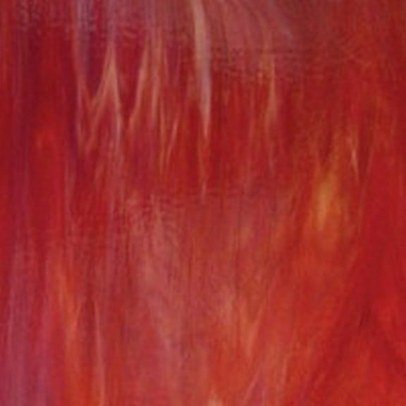 Wissmach Stained Glass - COPPER RED & WHITE STRKY