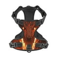 thumbnail image 4 of Lsque Magma Fire Black Dragon Dog Harness, No-Pull Pet Harness with 2 Leash Clips, Adjustable Soft Padded Dog Vest with Easy Control Handle for Large Dogs-Medium, 4 of 9
