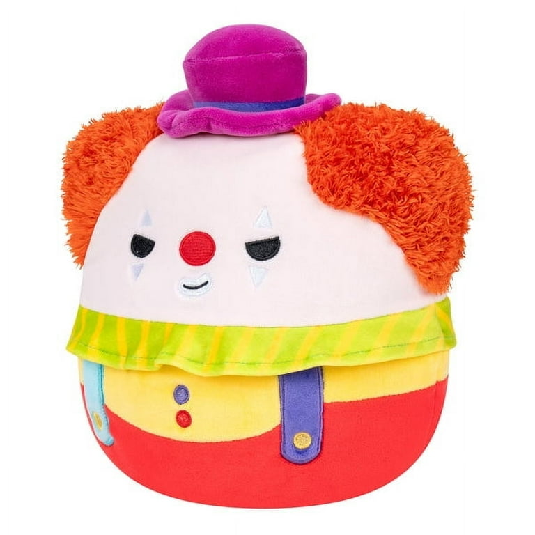 Squishmallows Official Kellytoy 8 Inch Bimbi the Clown Evil Look