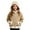 1Khaki234, variant on XAOFW Kids Sweatshirts Hood Girls Fuzzy Full Zip Front Pockets Autumn Winter Jacket Solid Color Long Sleeve Loose Fashionable Comfortable Outdoor Holiday Vacation Tops