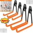 4pcs/ pack Black Orange Garage Hooks Heavy Duty, Utility Garage Wall ...