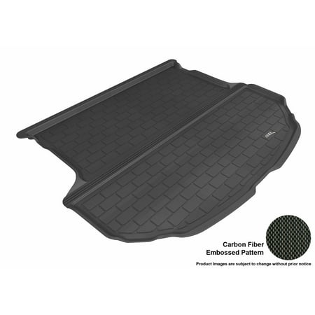 3D MAXpider 2013-2017 Hyundai Santa Fe Sport All Weather Cargo Liner in Black with Carbon Fiber (Best All Weather Sports Car)