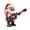 3, variant on Shoreew Santa Claus Christmas Ornament Cute Santa Plays Guitar/Sax/Trumpet Musical Instrument Acrylic Ornament for Christmas Tree Home Party Decor