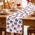 thumbnail image 5 of American Flag Table Runner 70 Inches, 250 Anniversary Freedom Veteran Day Firework Bed Runner Dresser Scarves Tabletop for Indoor Outdoor Parties/Ceremony/Banquet, 13" x 70", 5 of 9