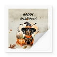 thumbnail image 2 of Happy Halloween Dachshund Witches Hat Pumpkin Carving Vinyl Sticker Wiener Dog Lover Gifts Idea Waterproof Decal Art Decor - 02019, 2 of 5