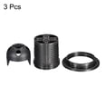 thumbnail image 4 of Uxcell Threaded Light Socket Base 250V E26/E27 58x39mm Screw Thread 41mm Bulb Lamp Holder for LED Retro Pendant Lights Black Pack of 3, 4 of 5