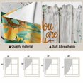thumbnail image 5 of Sunflower Swag Valances for Windows, Kitchen Window Curtains Over Sink, Summer Botanical Elegant Floral Wooden Window Treatment Curtains for Living Room/Bedroom Curtains 2 Panel Sets 36"x45", 5 of 8
